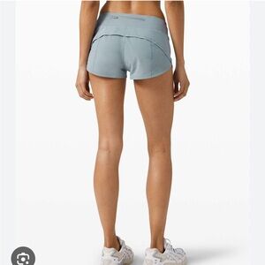 Lululemon Speed Up High Rise Shorts Inseam Blue Cast Size 4